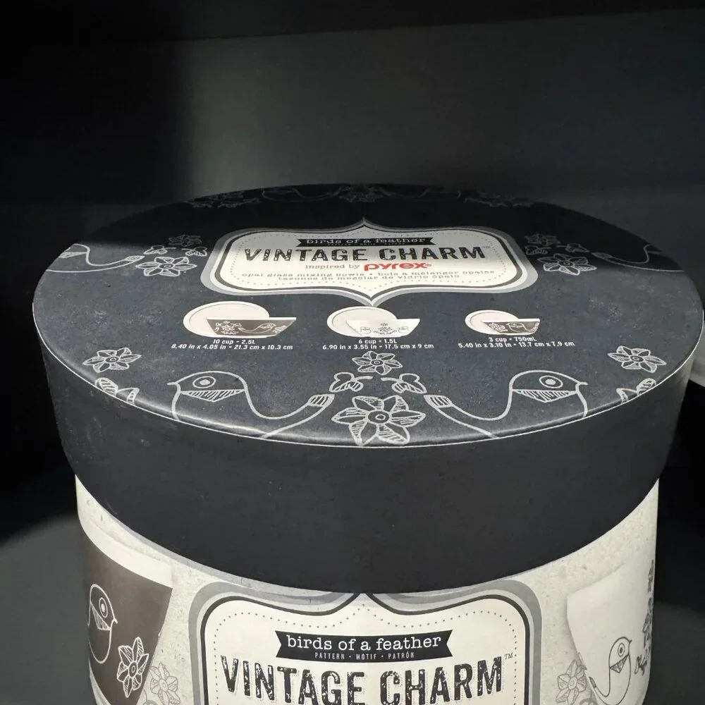 Birds of a Feather Vintage Charm Inspired by Pyrex - Picture 8 of 10